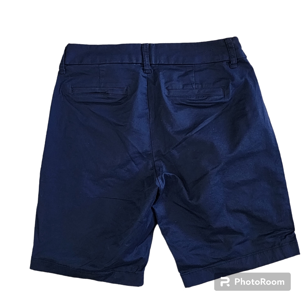 J Crew Factory Frankie Bermuda Chino Shorts Size 00 Blue - Picture 4 of 9